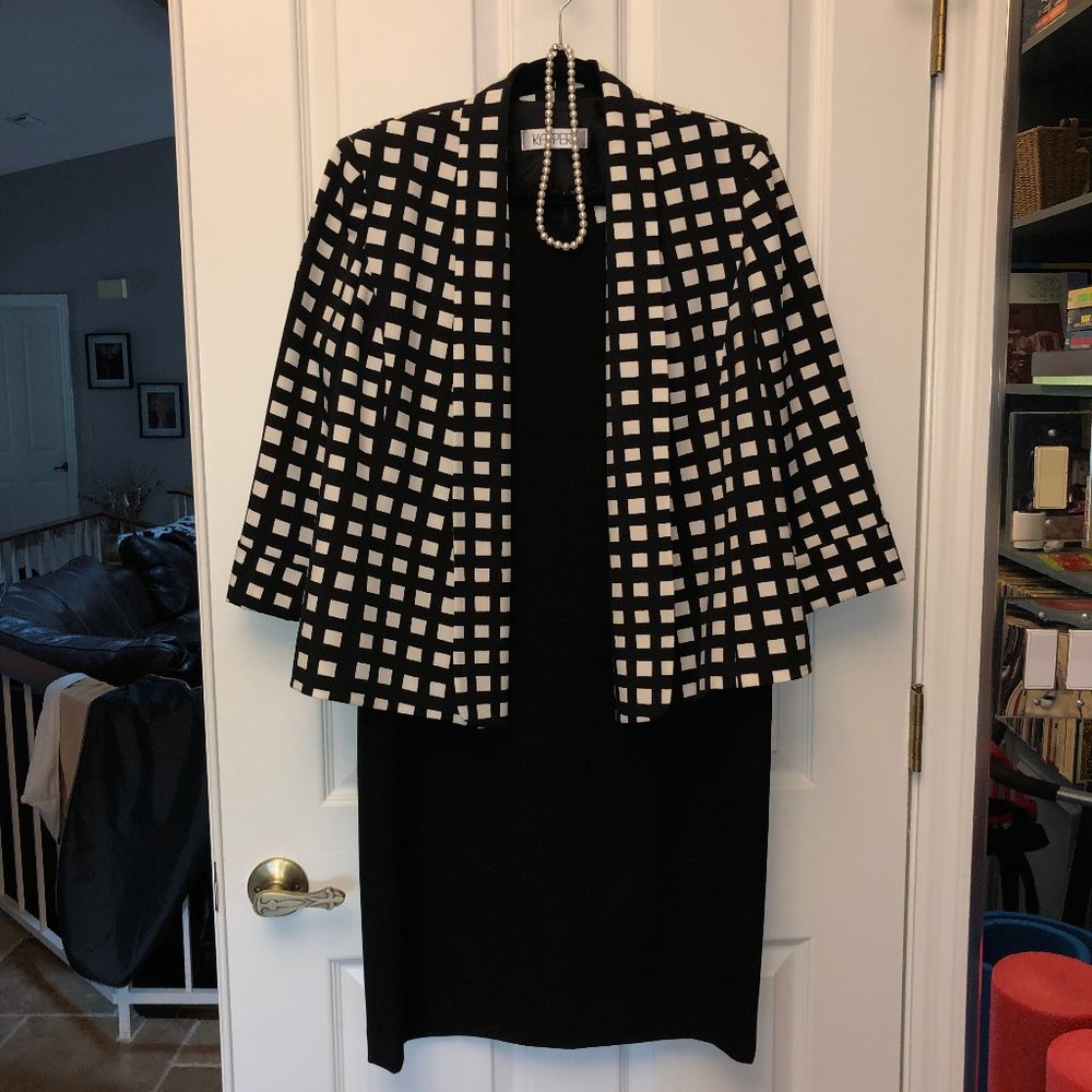 Black & White Blazer/Dress Combo